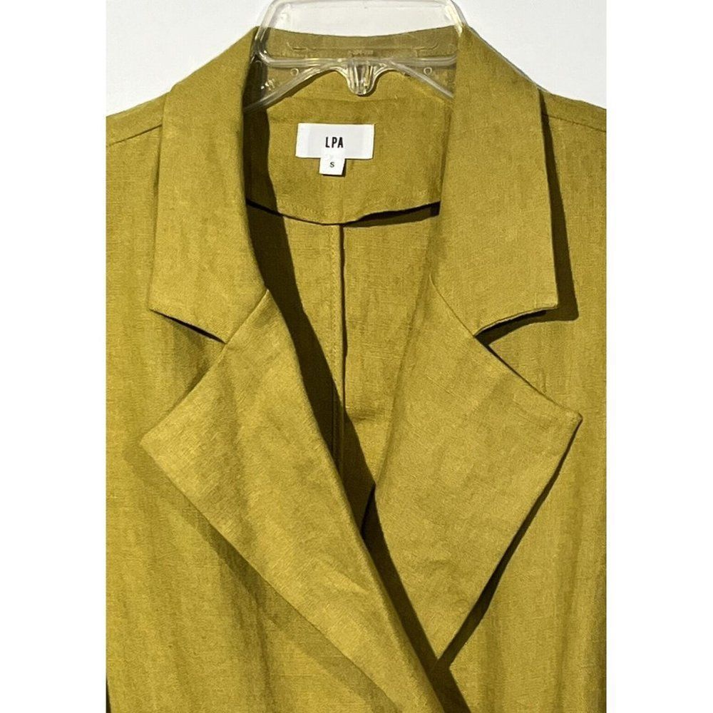 𝅺NEW LPA Mustard 100% Linen Blazer Jacket - Picture 8 of 12